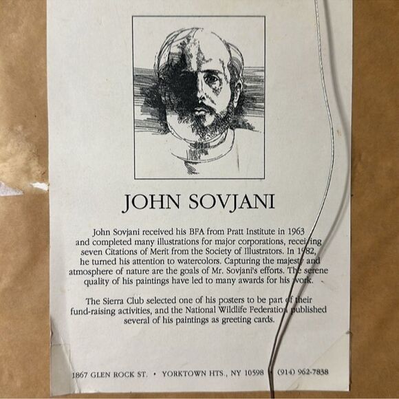 Vintage Southwest I & II Illustrations Signed by an Artist J. Sovjani Set of 2 - Picture 5 of 5